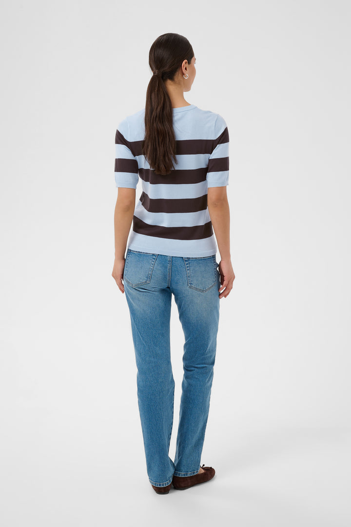 T-shirt en maille Lizza – Indispensable rayé au confort extensible