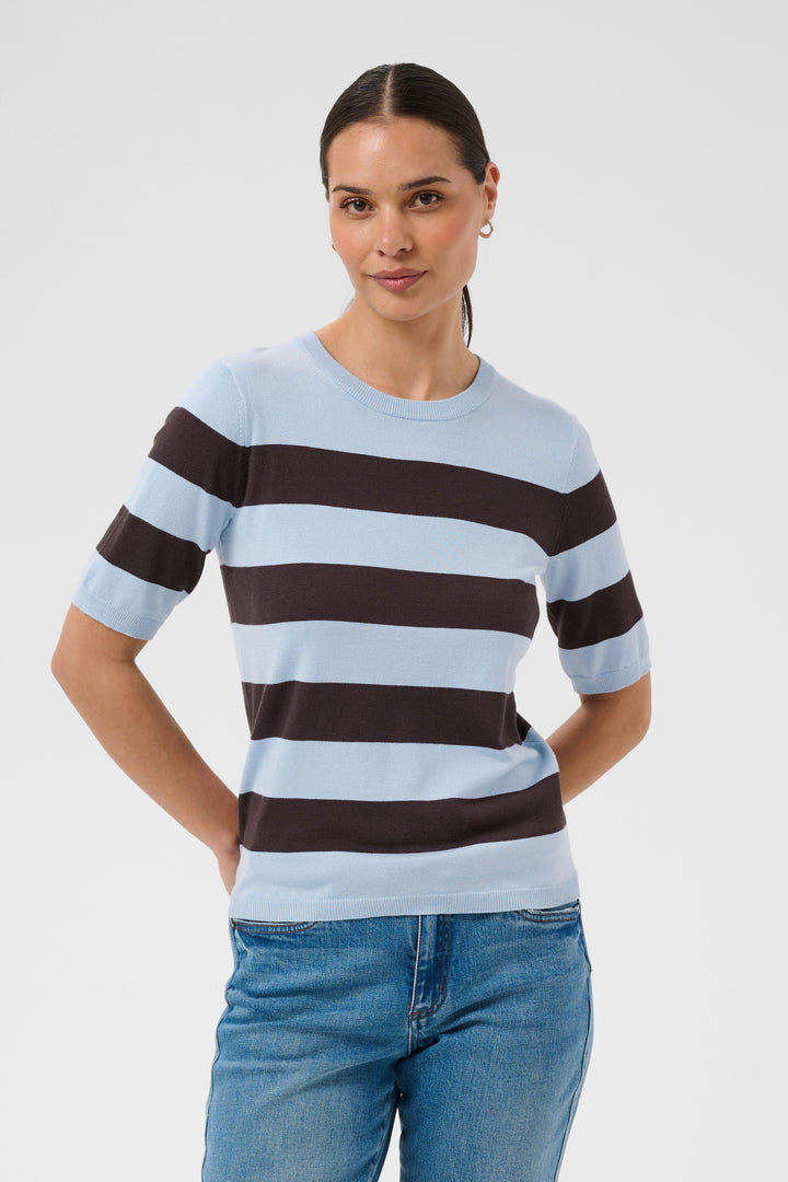 T-shirt en maille Lizza – Indispensable rayé au confort extensible