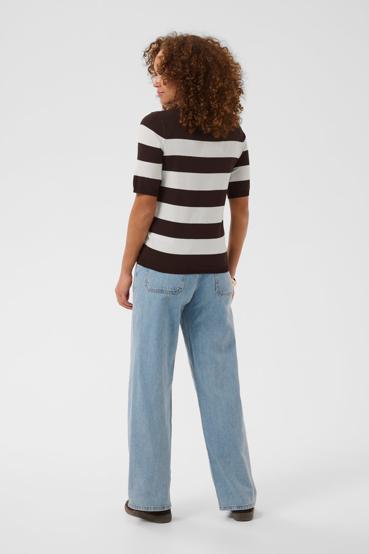 T-shirt en maille Lizza – Indispensable rayé au confort extensible