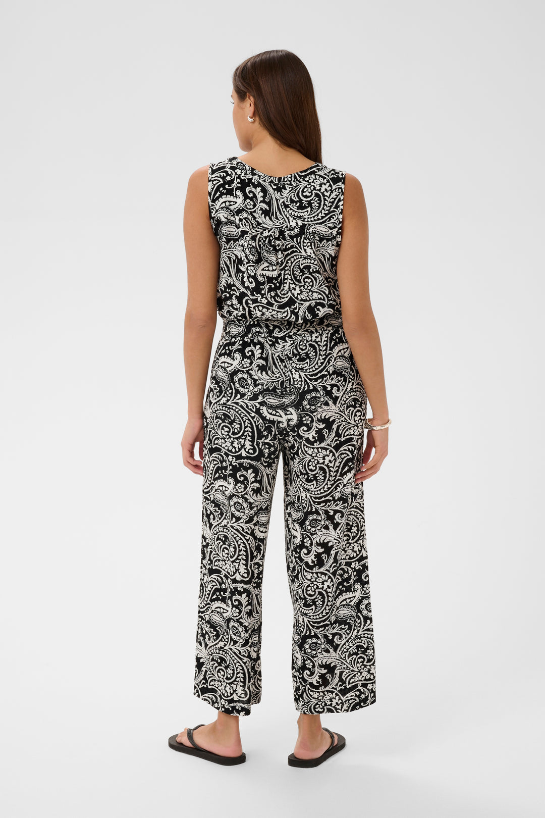 Dacia Paisley Print Flowing Trousers - 100% Viscose (LENZING™ ECOVERO™)