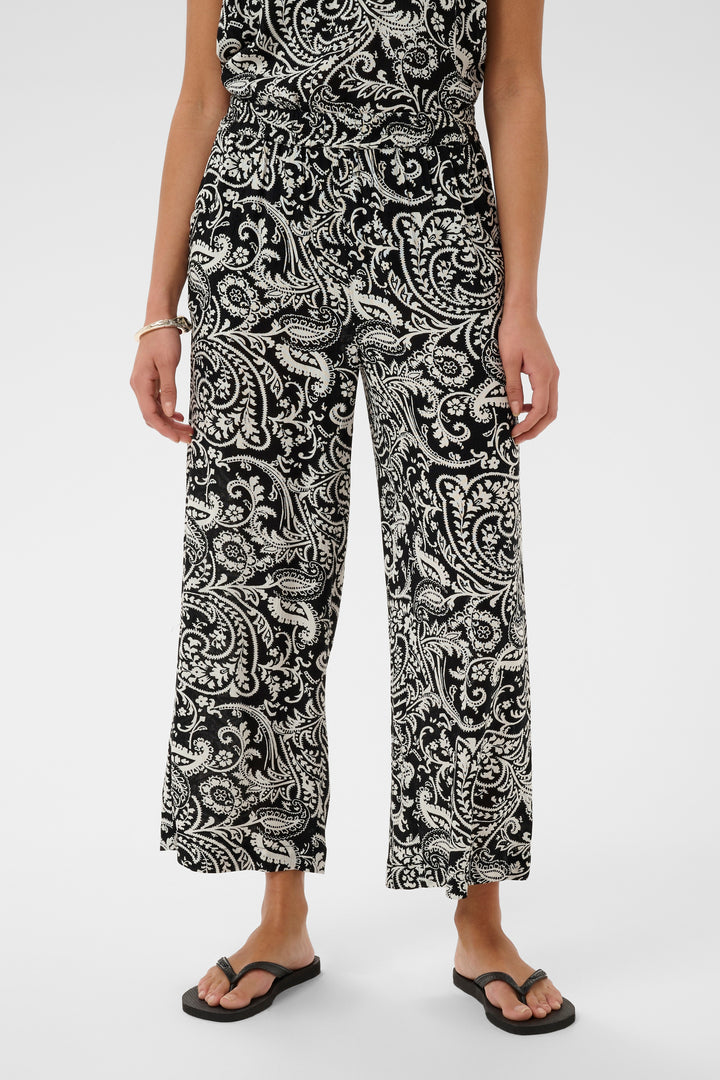 Dacia Paisley Print Flowing Trousers - 100% Viscose (LENZING™ ECOVERO™)