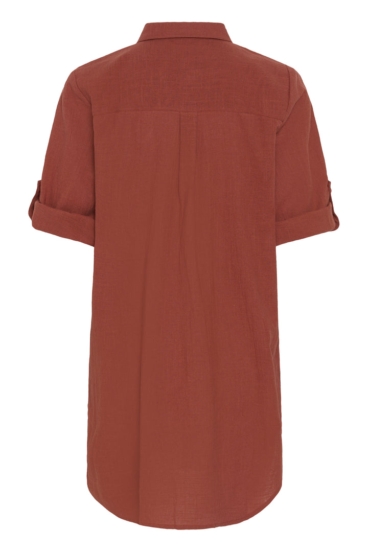 Chemise ample boutonnée Pauline – 100% coton