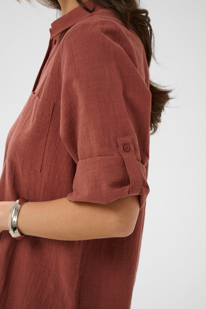 Chemise ample boutonnée Pauline – 100% coton