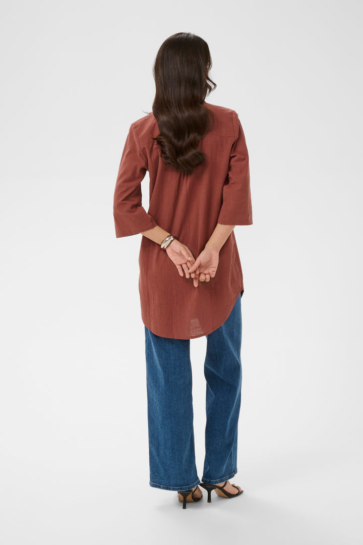Chemise ample boutonnée Pauline – 100% coton