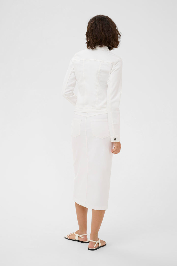 Zelina high-waisted denim skirt
