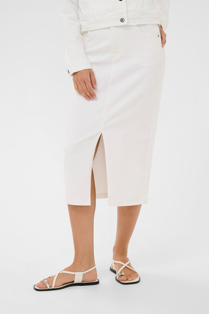 Zelina high-waisted denim skirt