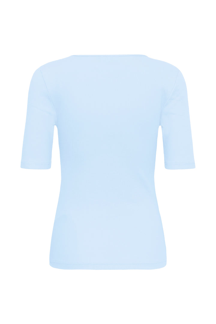 Carna Fitted Crew Neck Sweater - Short Sleeve