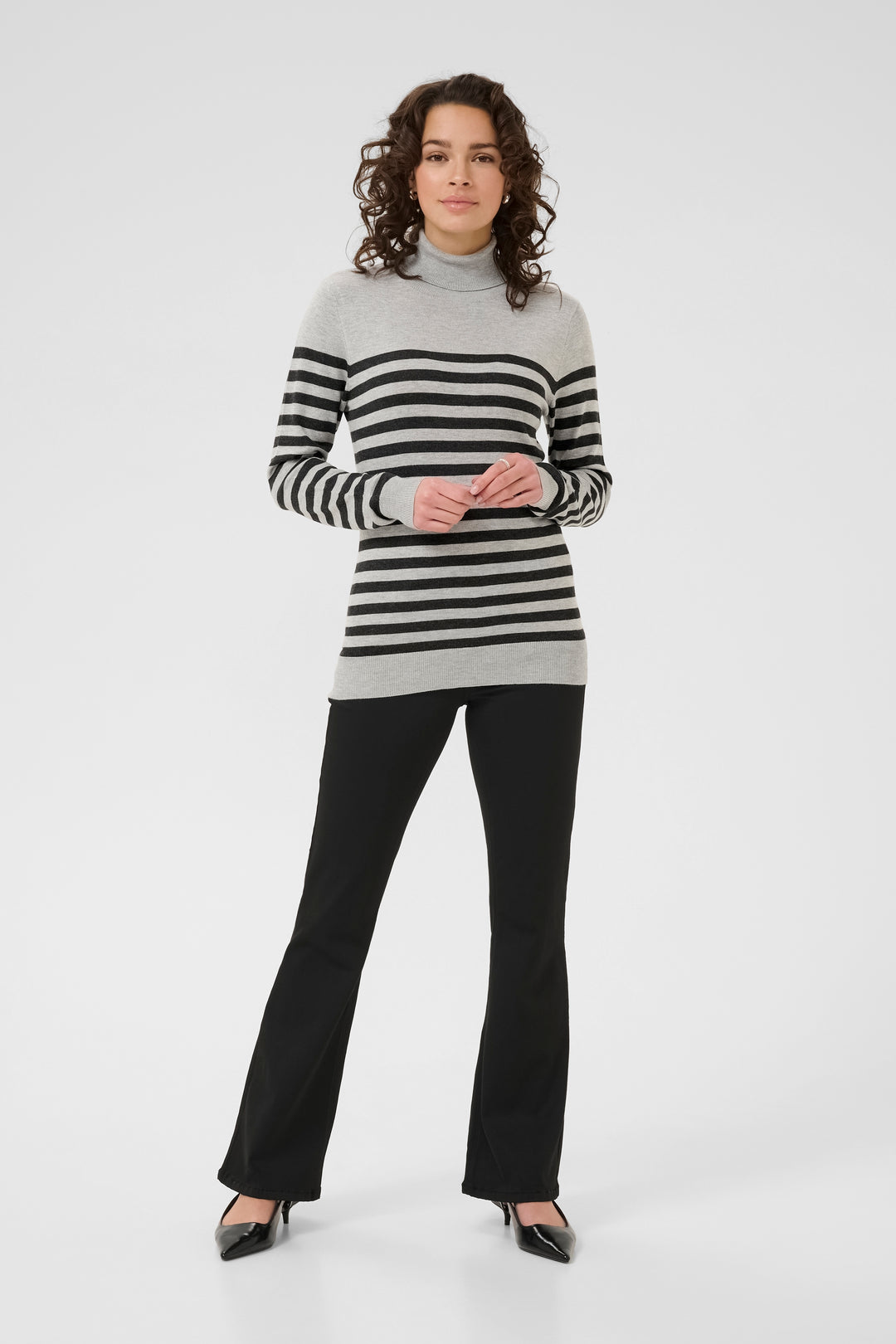 Pull ajusté à rayures Sofia