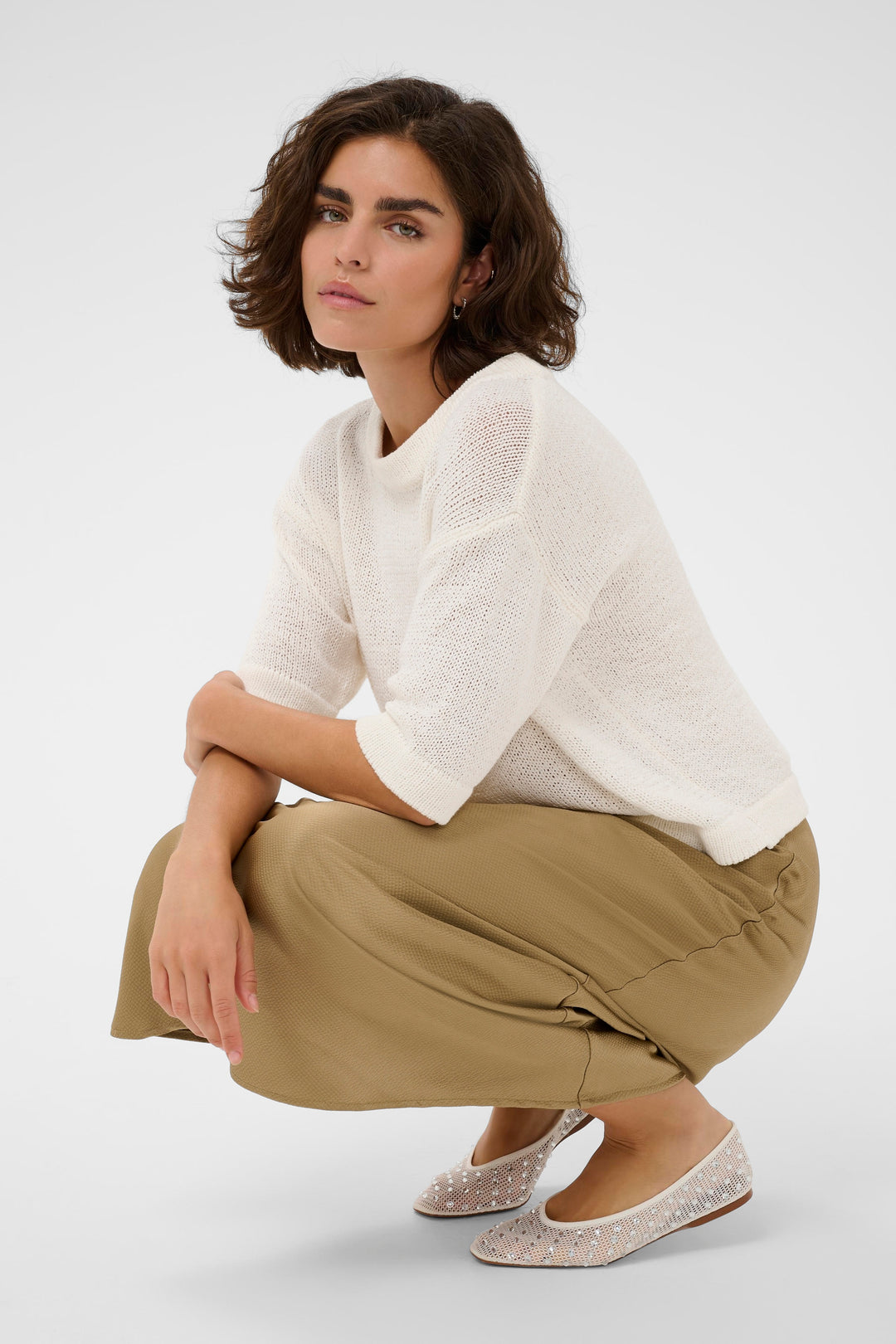 Chandail en tricot fin Sevita - Maille légère et coton