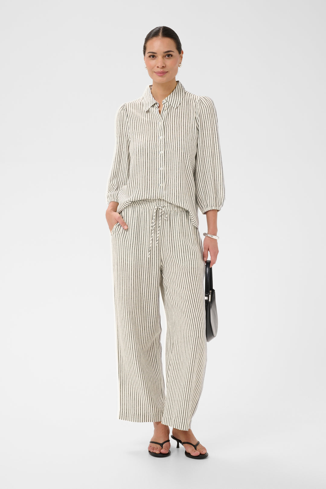 Pantalon en lin Milia – Coupe ample fluide et confort élastique