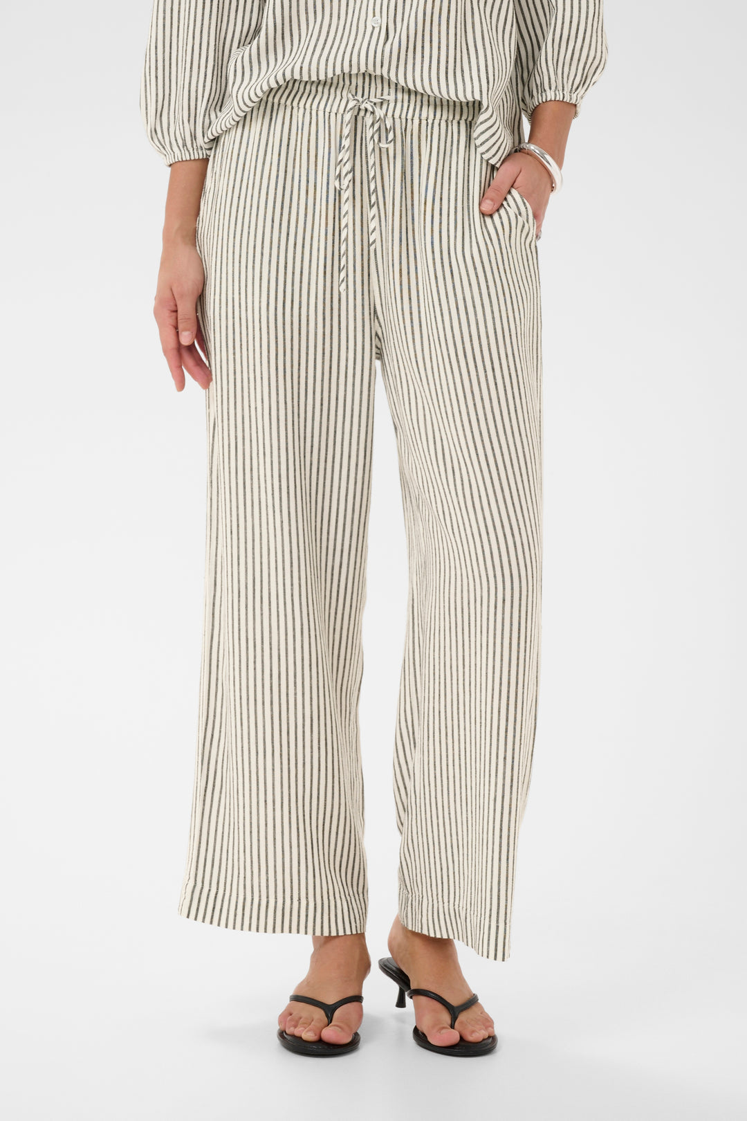 Pantalon en lin Milia – Coupe ample fluide et confort élastique