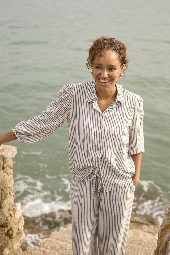 Pantalon en lin Milia – Coupe ample fluide et confort élastique