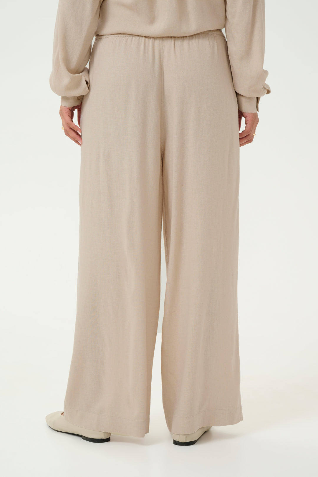 Pantalon en lin Milia – Coupe ample fluide et confort élastique