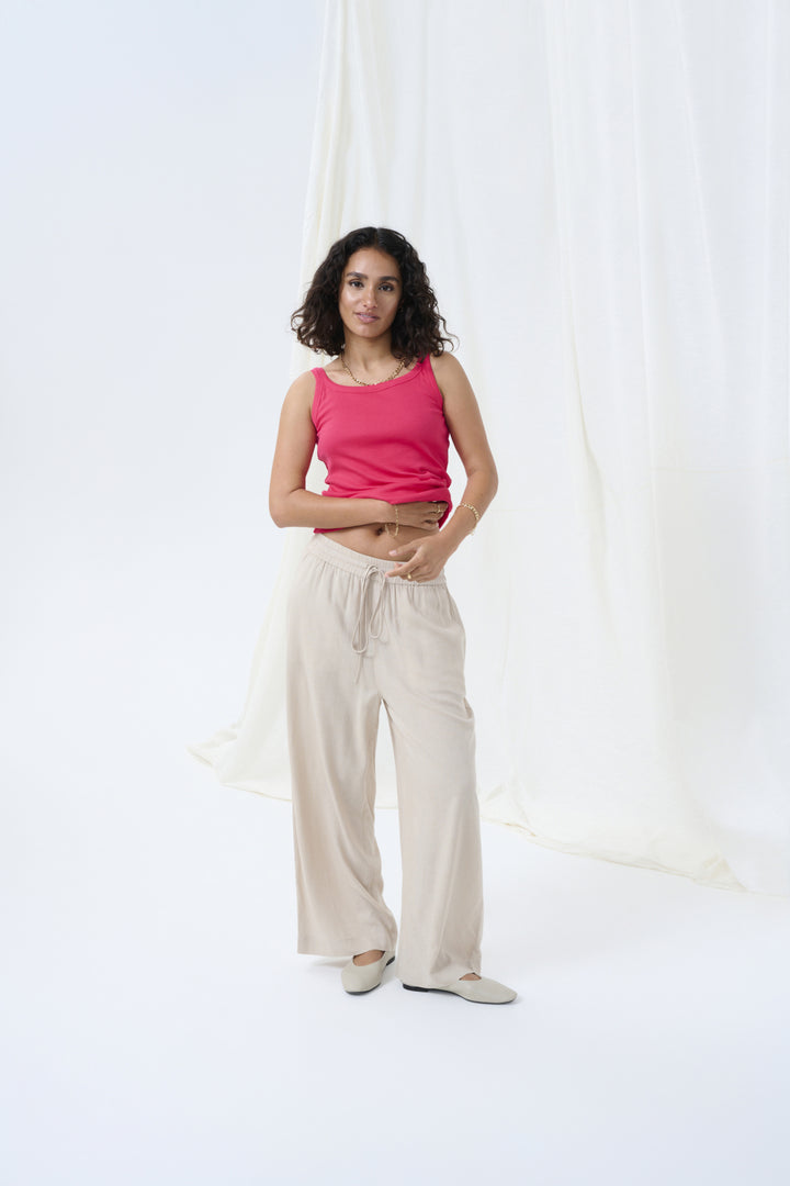 Pantalon en lin Milia – Coupe ample fluide et confort élastique
