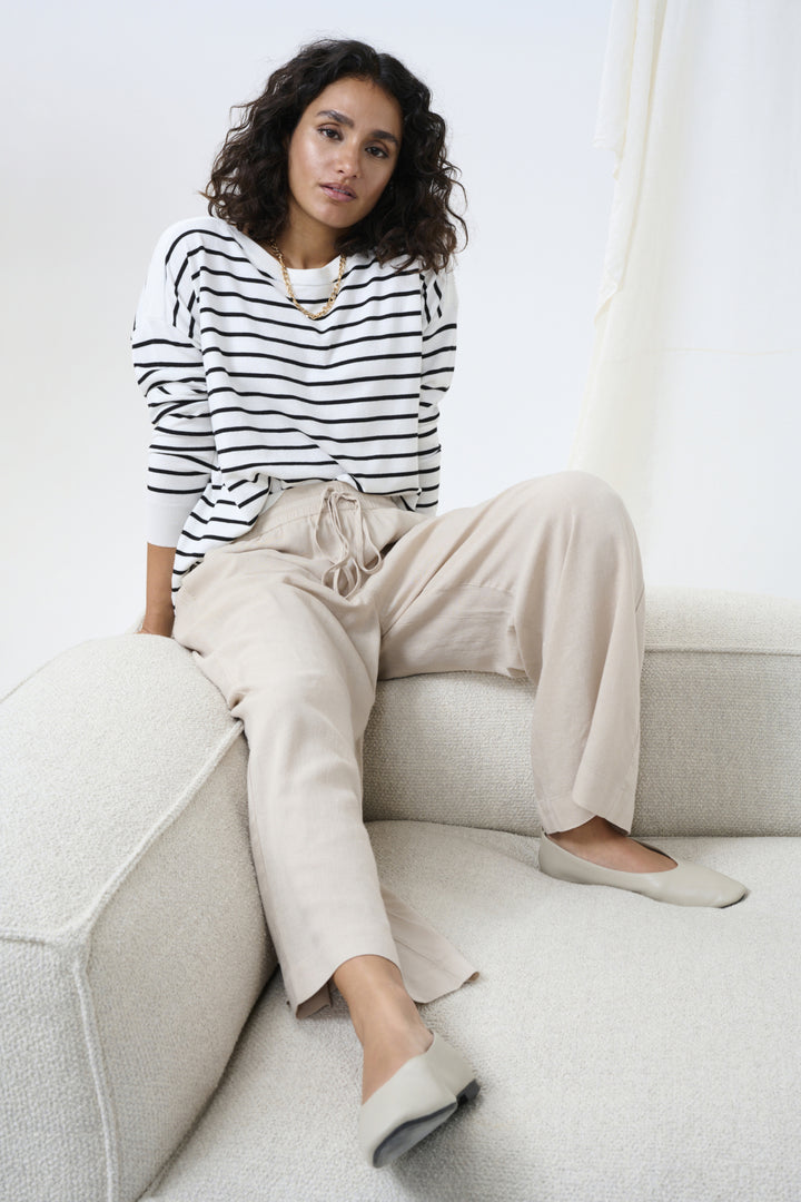 Pantalon en lin Milia – Coupe ample fluide et confort élastique