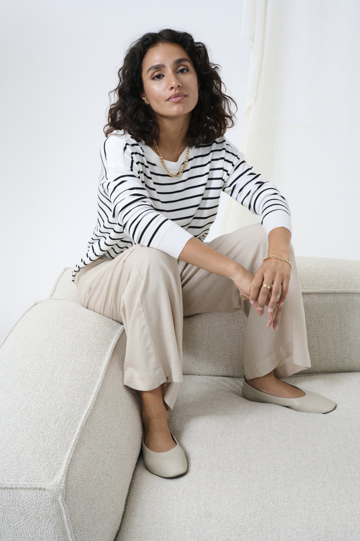 Pantalon en lin Milia – Coupe ample fluide et confort élastique