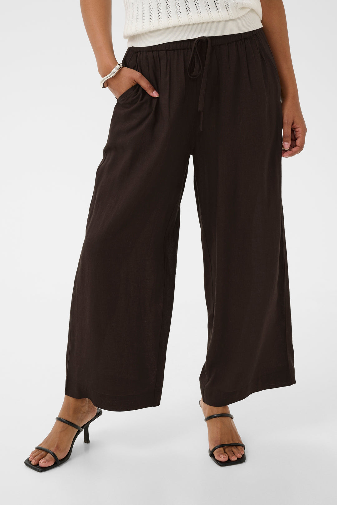 Pantalon en lin Milia – Coupe ample fluide et confort élastique