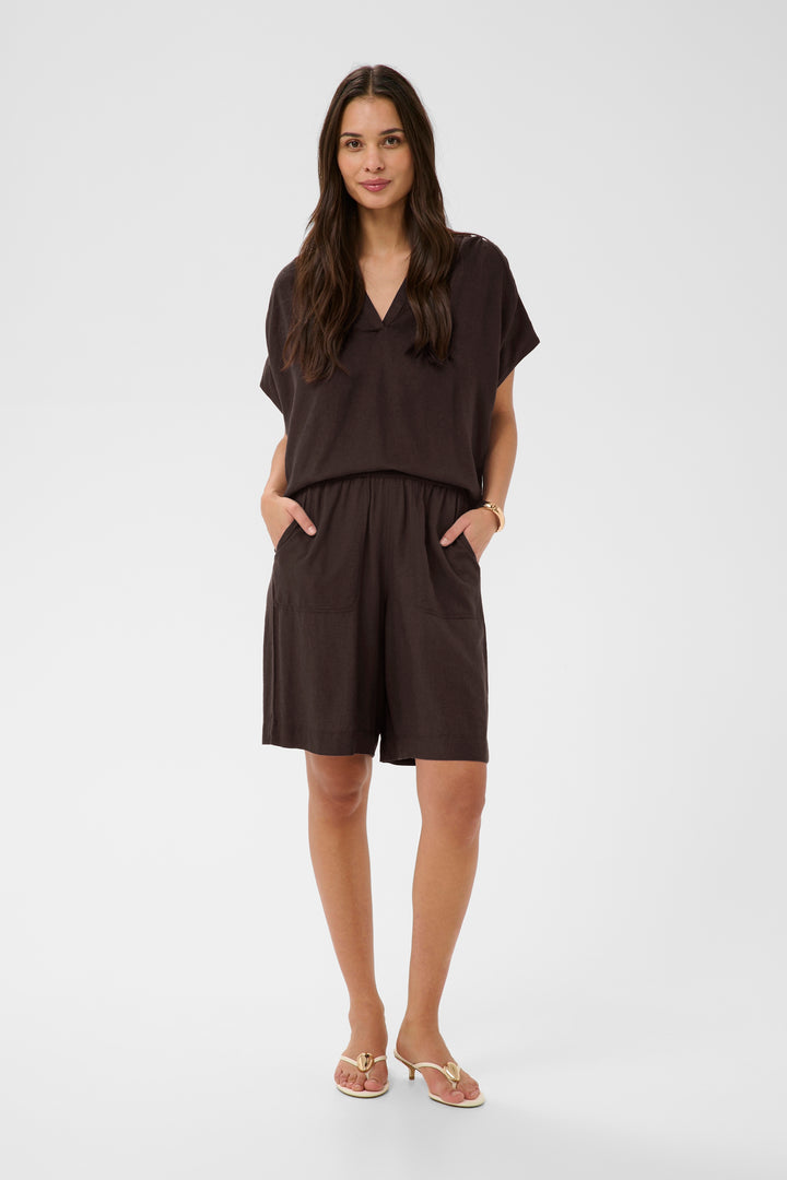 Milia Linen Blend Bermuda Shorts - Comfort and Natural Style