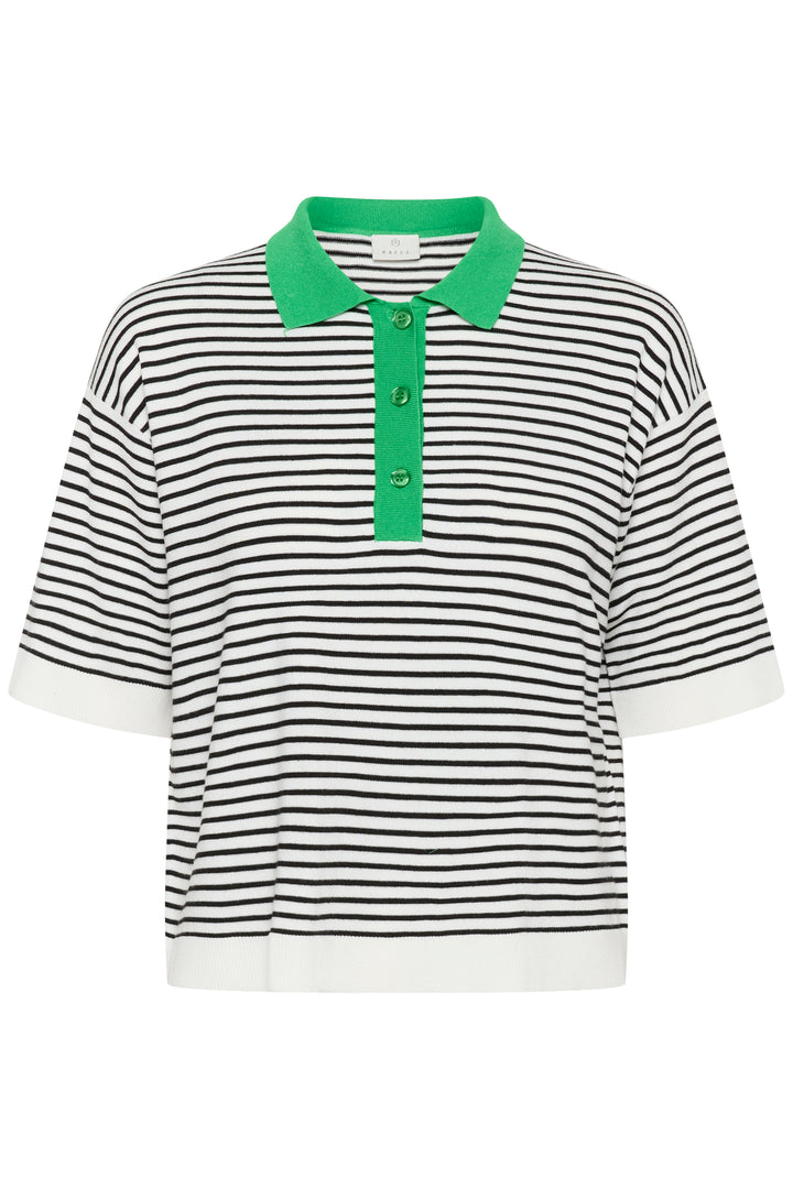 Chandail à rayures Lizza - Col polo