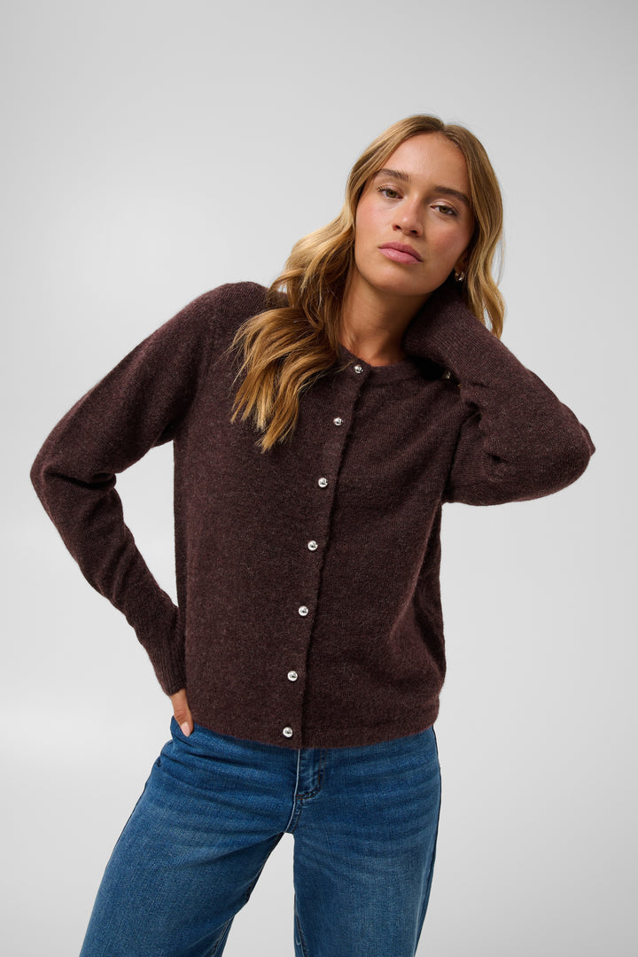 Cardigan classique Niel – Avec encolure ronde et fermeture boutonnée