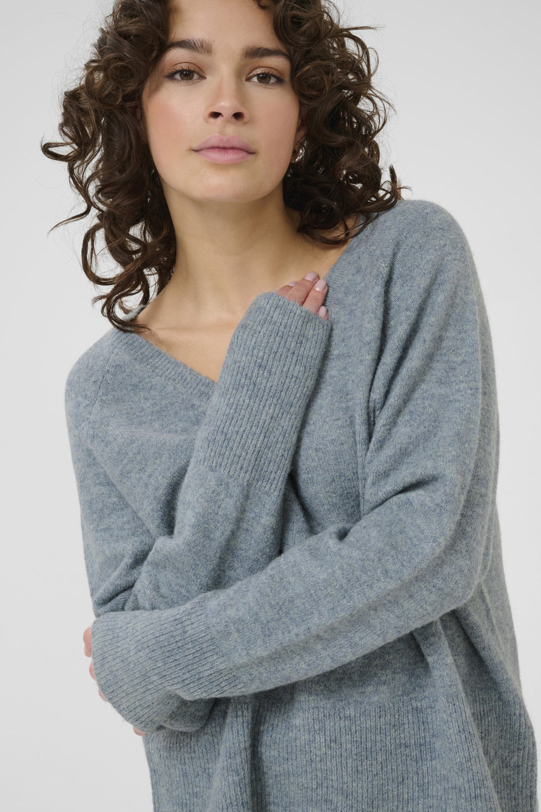 Pull moelleux à col en v Niel