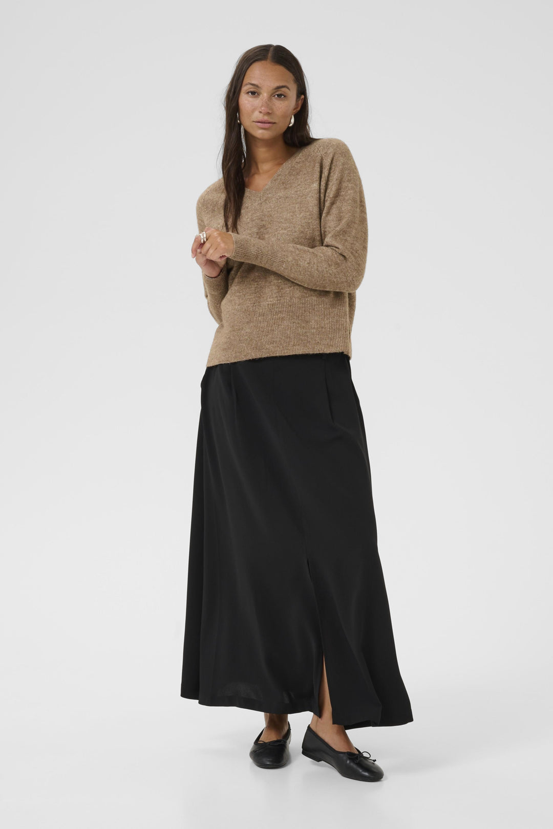 Pull moelleux à col en v Niel