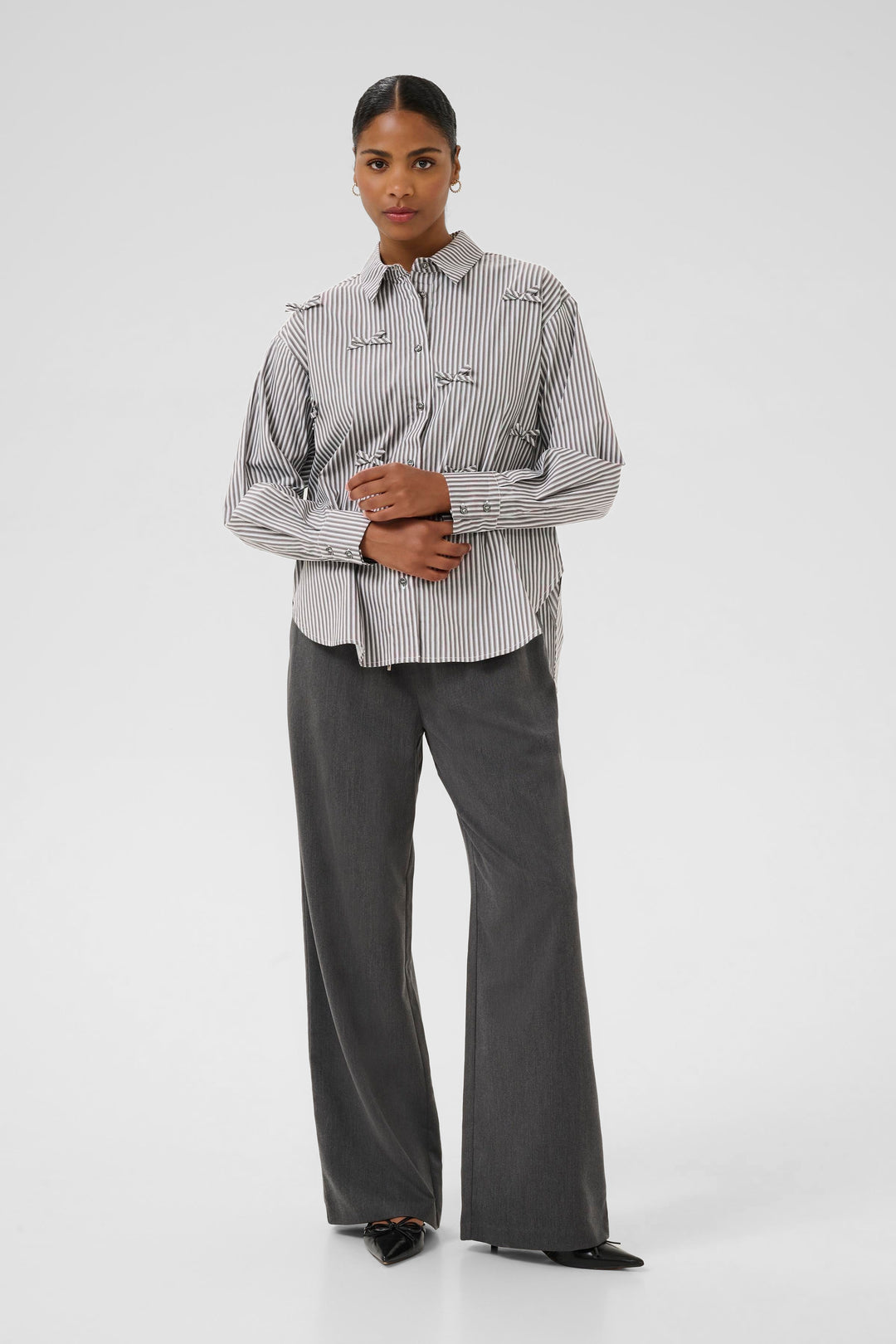 Chemise lignée à bouclettes Marianne