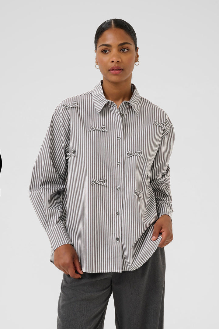 Chemise lignée à bouclettes Marianne