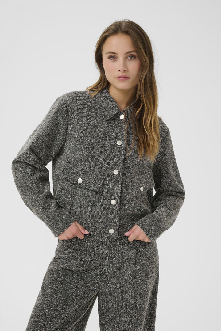 Veste grise fumée Alba