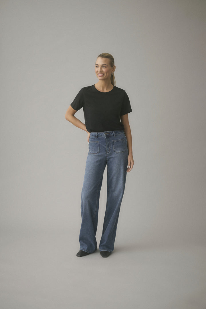 Jean à coupe large Brook - Denim moderne et silhouette élancée
