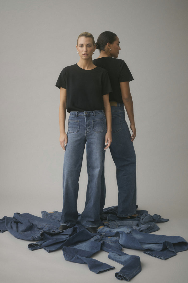 Jean à coupe large Brook - Denim moderne et silhouette élancée