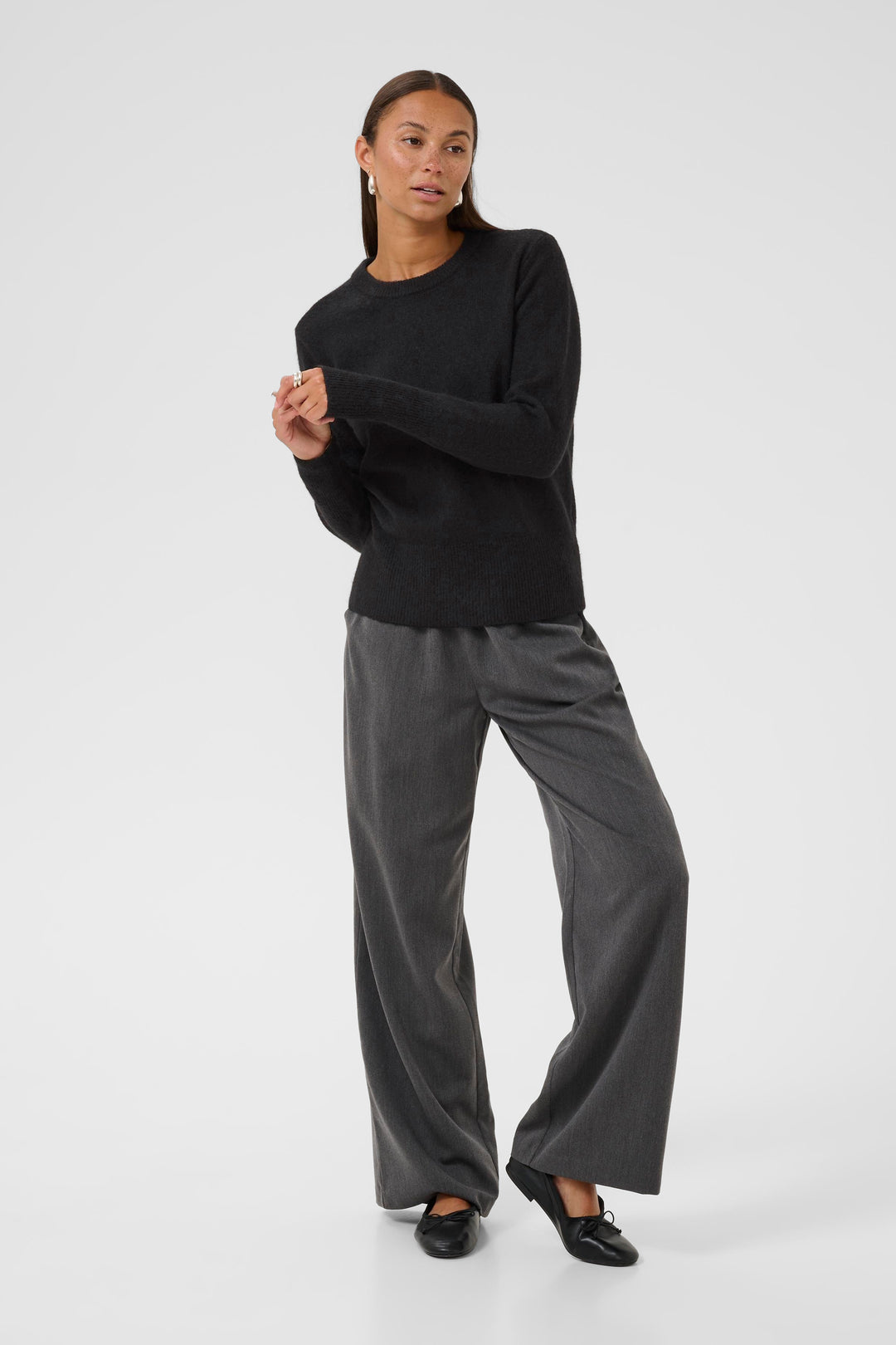 Pull moelleux à col rond Niel