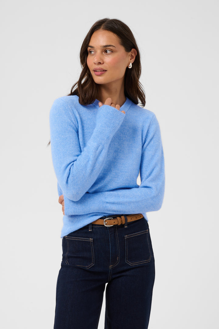Pull moelleux à col rond Niel - Mélange de polyester recyclé