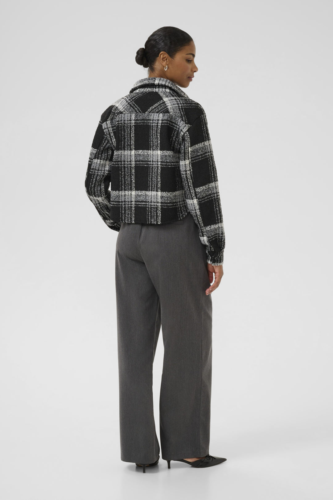 Chemise à carreaux contrastés Lily