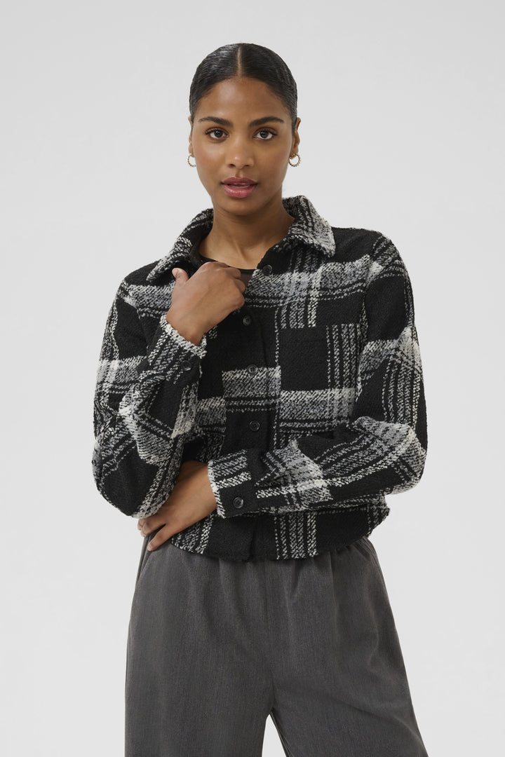 Chemise à carreaux contrastés Lily