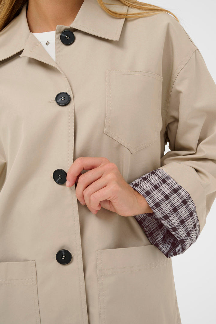 Manteau à détails contrastants Valentina