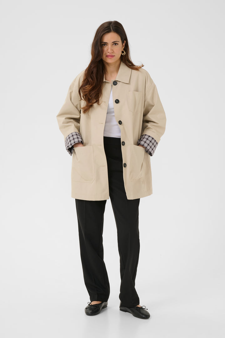 Manteau à détails contrastants Valentina