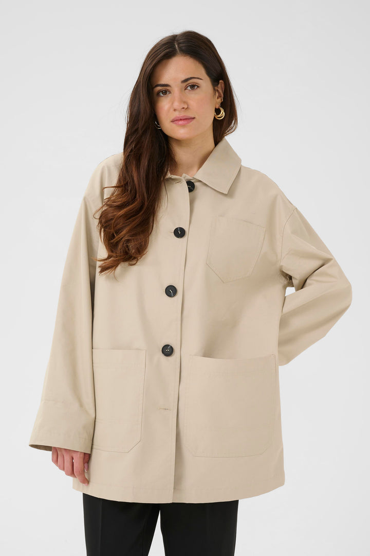 Manteau à détails contrastants Valentina