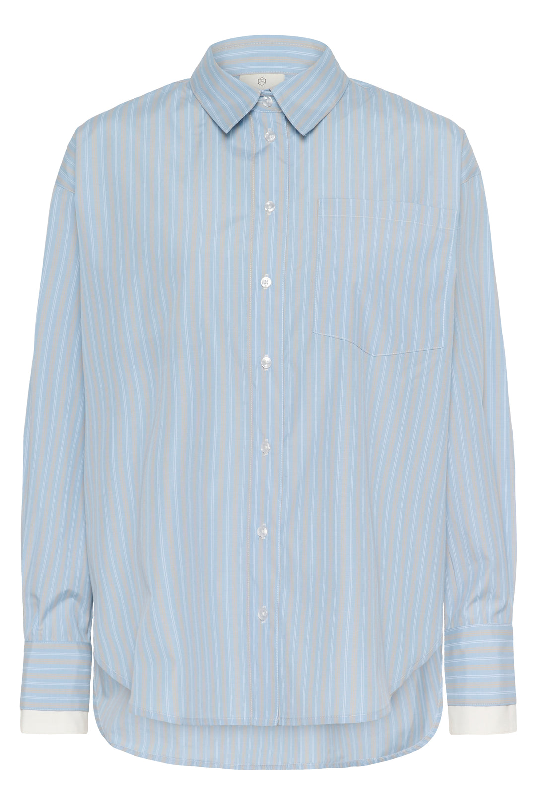 Chemise oversize à fines rayures Levia