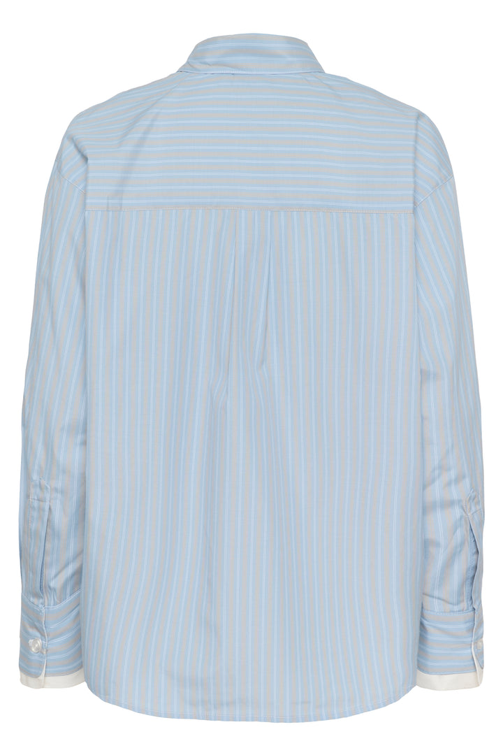 Chemise oversize à fines rayures Levia