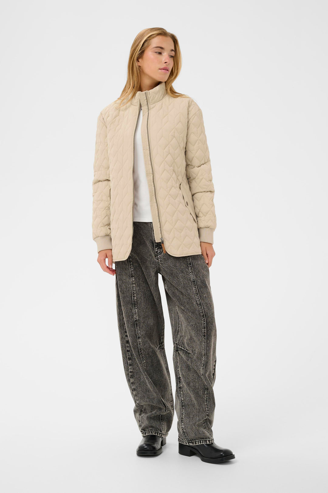 Manteau matelassée décontractée Leila