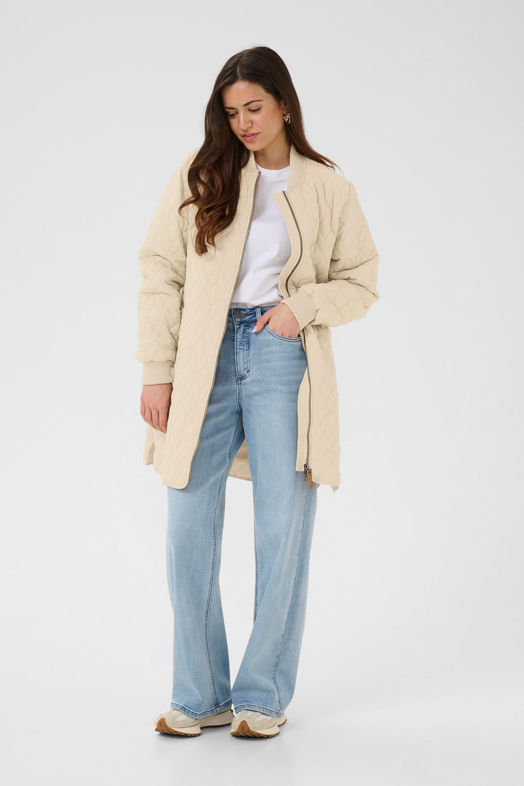Manteau matelassée long Leila