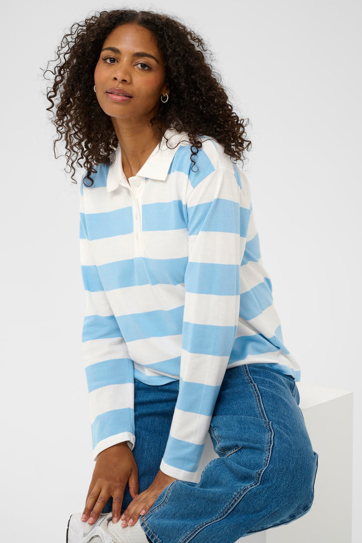 Polo à rayures manches longues Miala