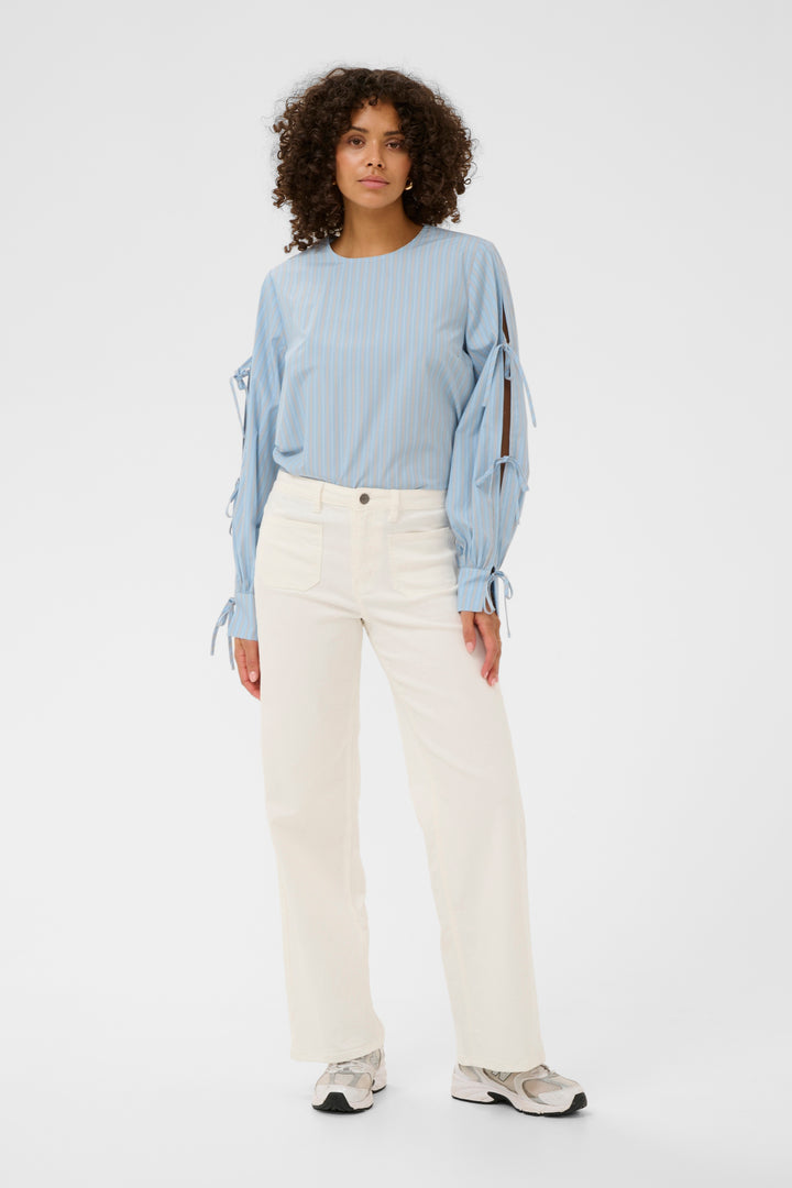 Jean taille haute Brook - Coupe droite classique et denim souple