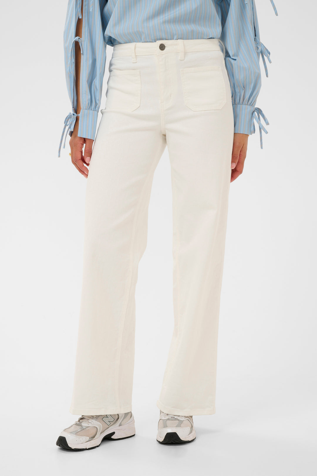 Jean taille haute Brook - Coupe droite classique et denim souple