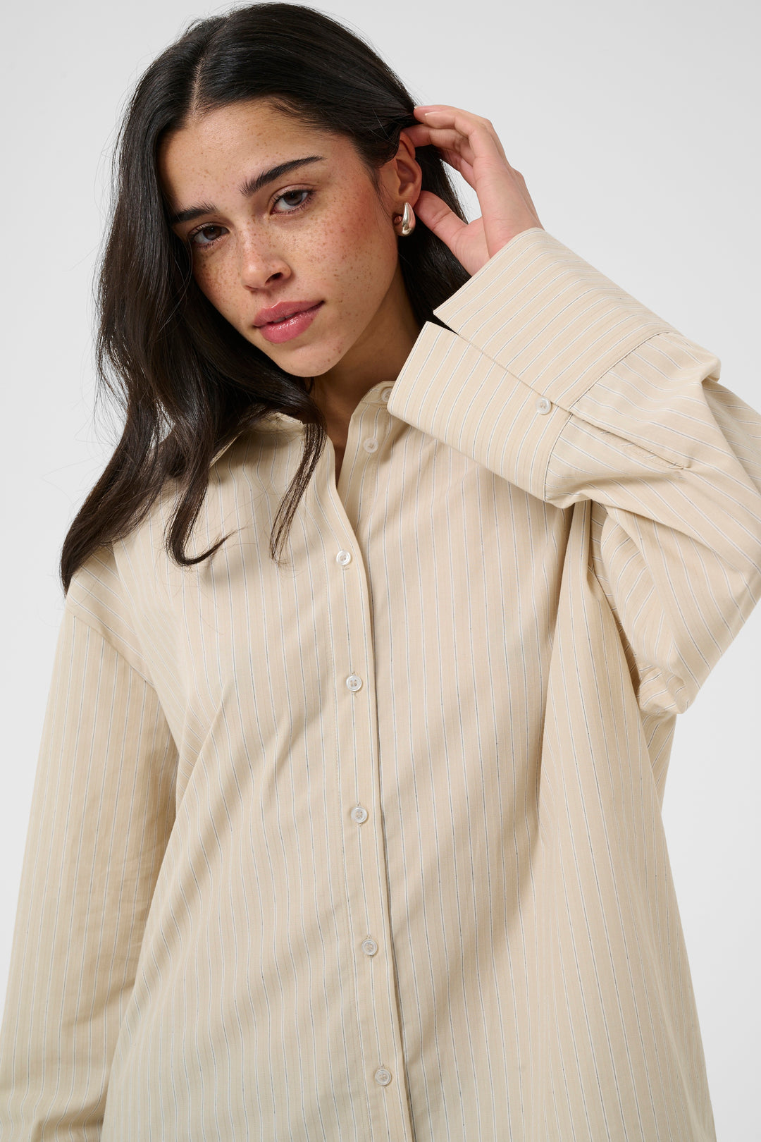 Josie Striped Shirt – Loose fit and lightweight fluid fabric