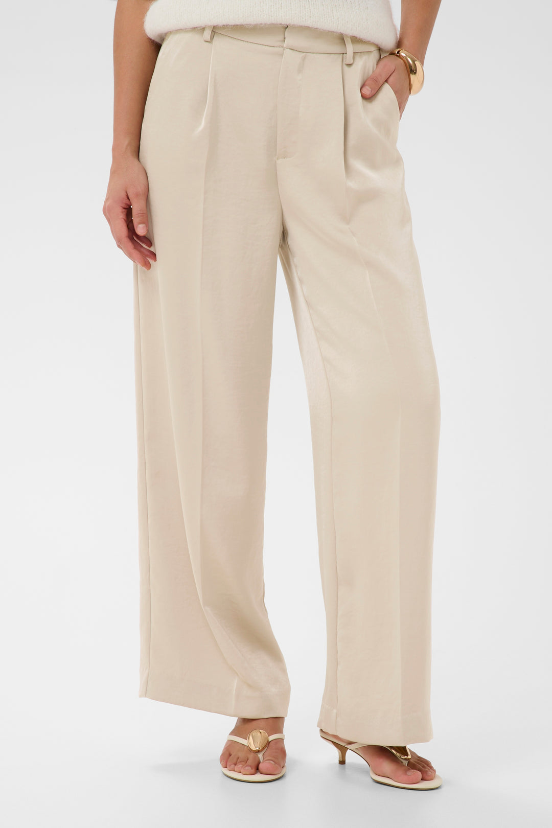 Pantalon taille haute Rory – coupe droite structurée