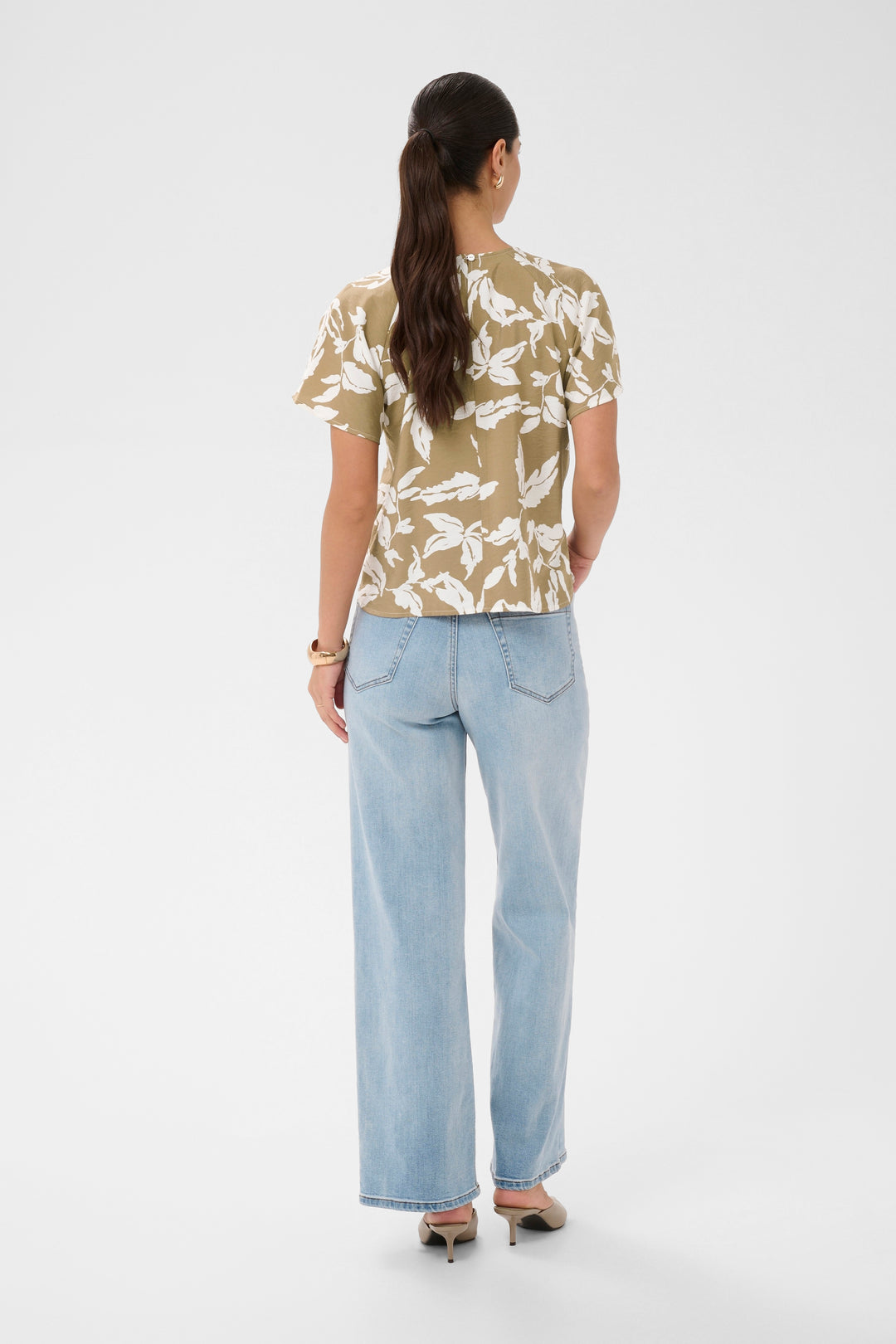 Blouse à imprimé feuillage Marlo - Style fluide et viscoce écologique