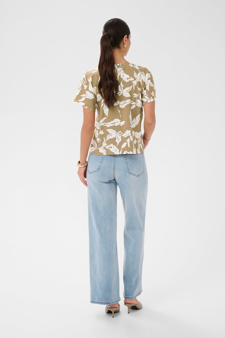 Blouse à imprimé feuillage Marlo - Style fluide et viscoce écologique