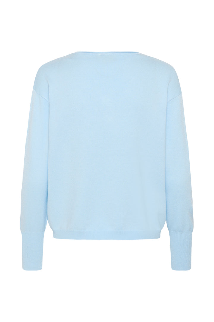 Pull col en V LizzaMai – Maille douce et silhouette épurée